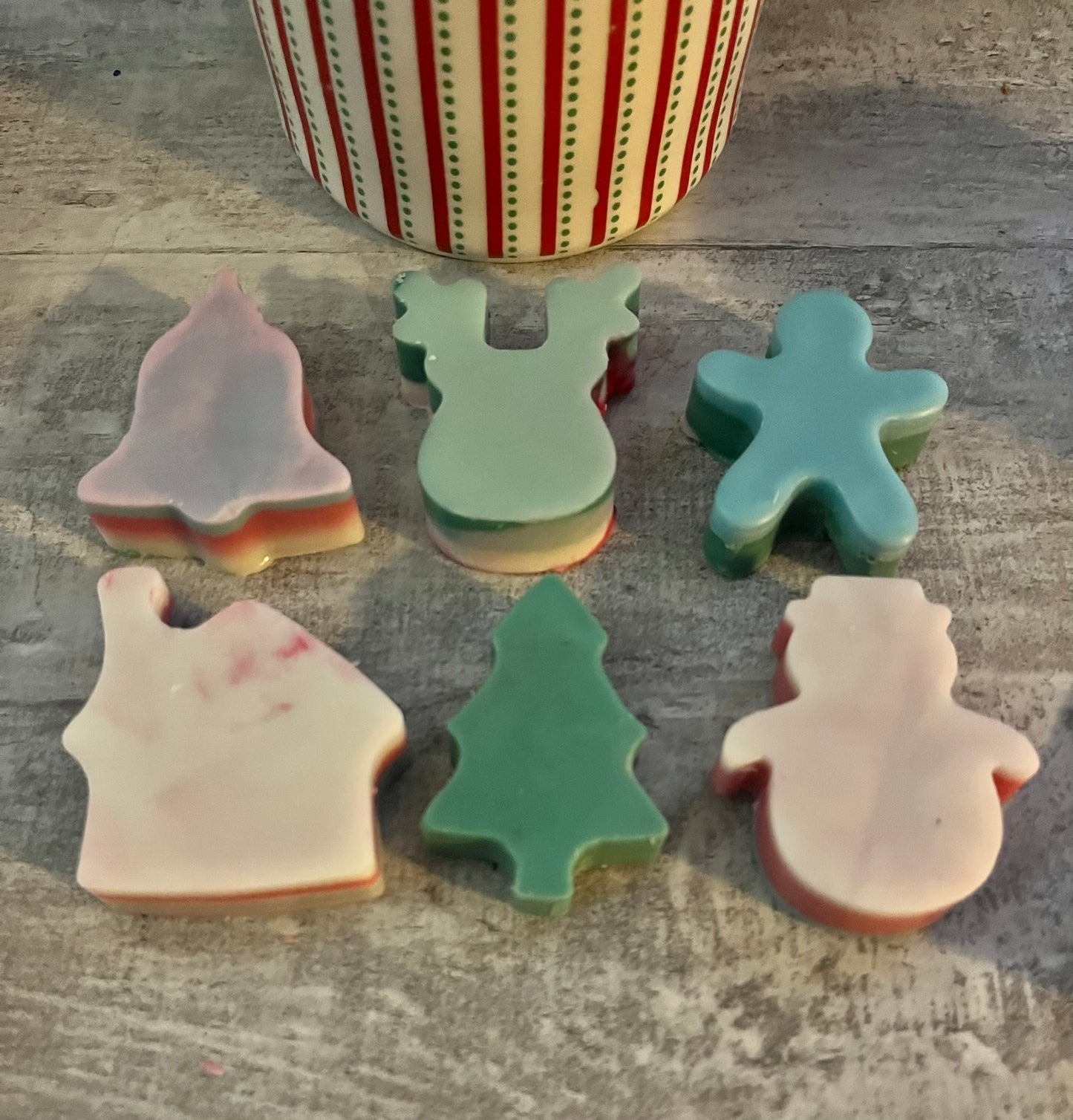 holiday themed soy wax melts (large)