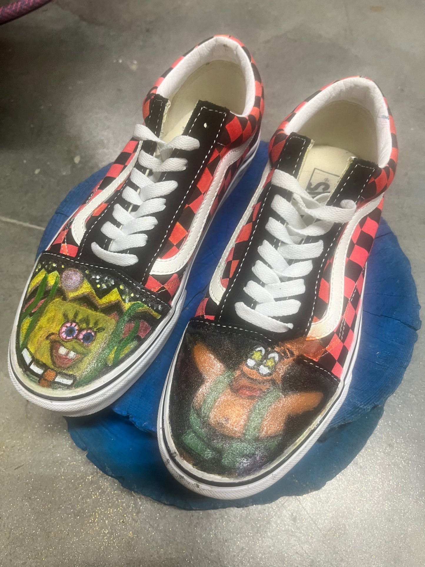 “goodwill find” Vans Size (8 M, 9.5 W, 40.5 EUR) SpongeBob & Patrick