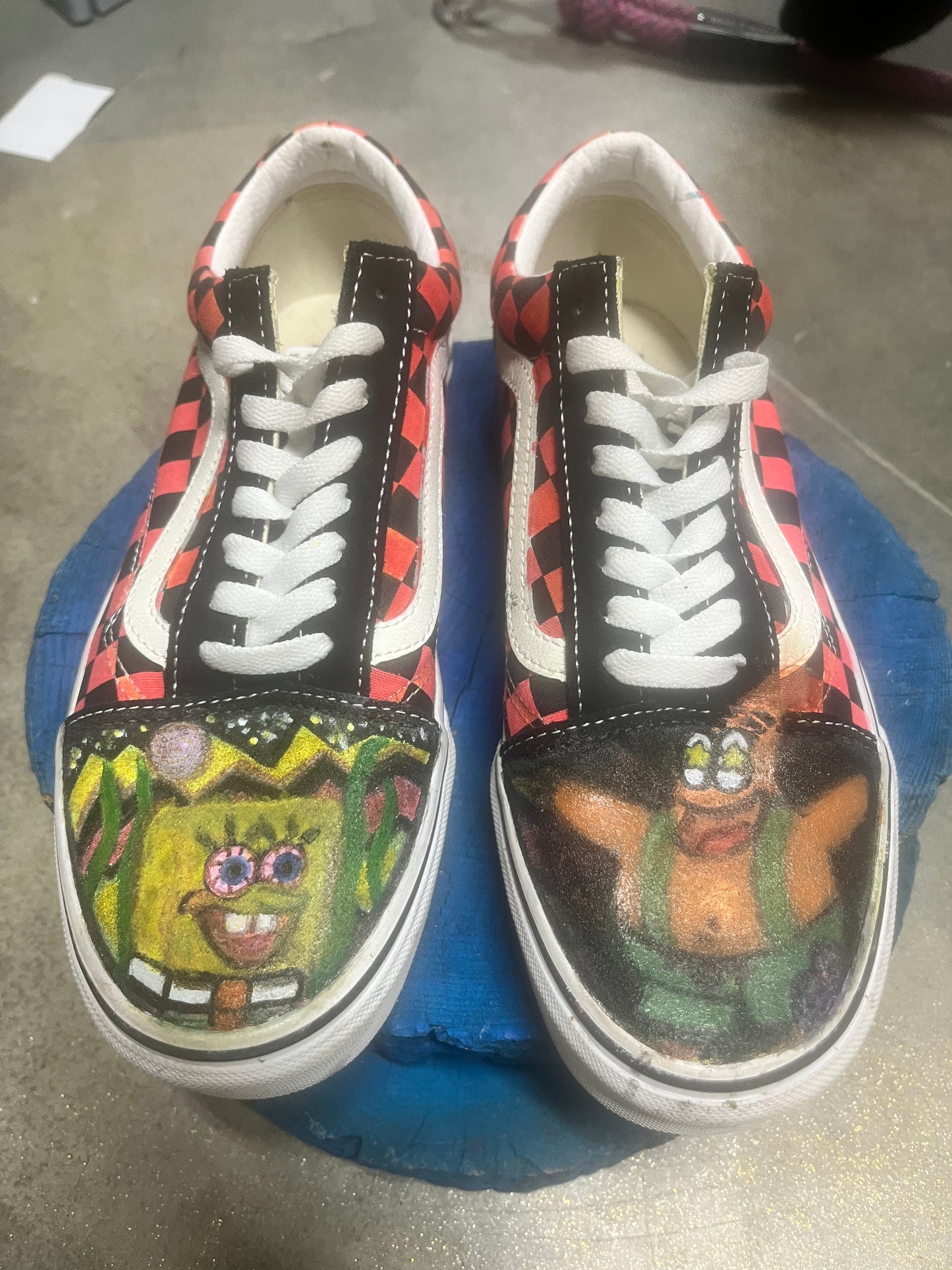 “goodwill find” Vans Size (8 M, 9.5 W, 40.5 EUR) SpongeBob & Patrick